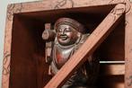 Antique Daikokuten Sculpture in Wooden Box - sculptuur Hout