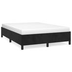 Bedframe 140x200 Zwart Fluw | Retour Deal | -40%, Verzenden, Zwart, Nieuw, 140 cm