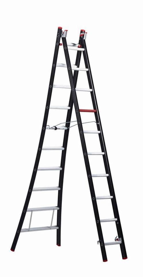 Altrex 2-delige reformladder Nevada 2×10 sporten, Doe-het-zelf en Bouw, Ladders en Trappen, 4 meter of meer, Opvouwbaar of Inschuifbaar