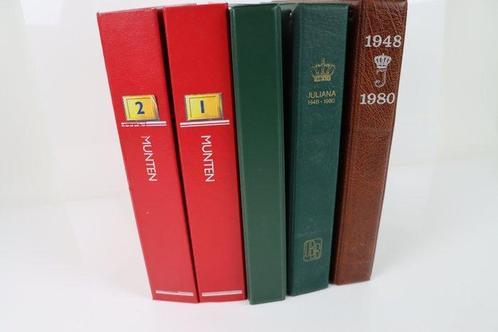 Nederland. Uitzoekpartij in 5 albums (8,36 KG)  (Zonder, Postzegels en Munten, Munten | Nederland