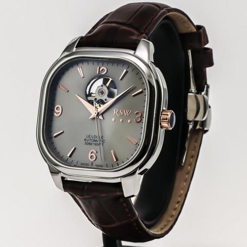 RSW - Le Locle Open heart automatic - RSWAH122-SRL-2 - Sans, Handtassen en Accessoires, Horloges | Heren