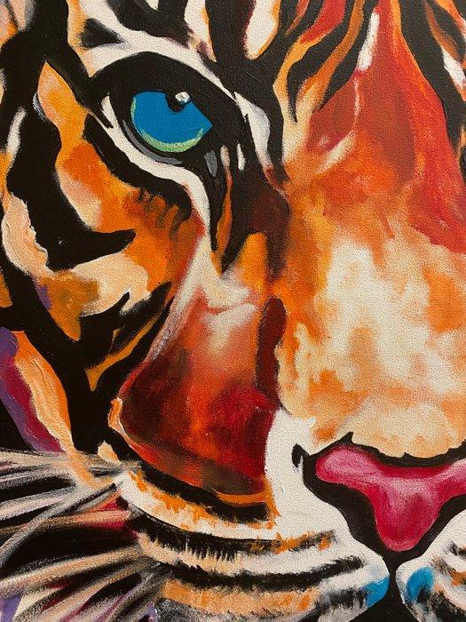 Francois Huybrechts - Tigra, Antiek en Kunst, Kunst | Schilderijen | Modern