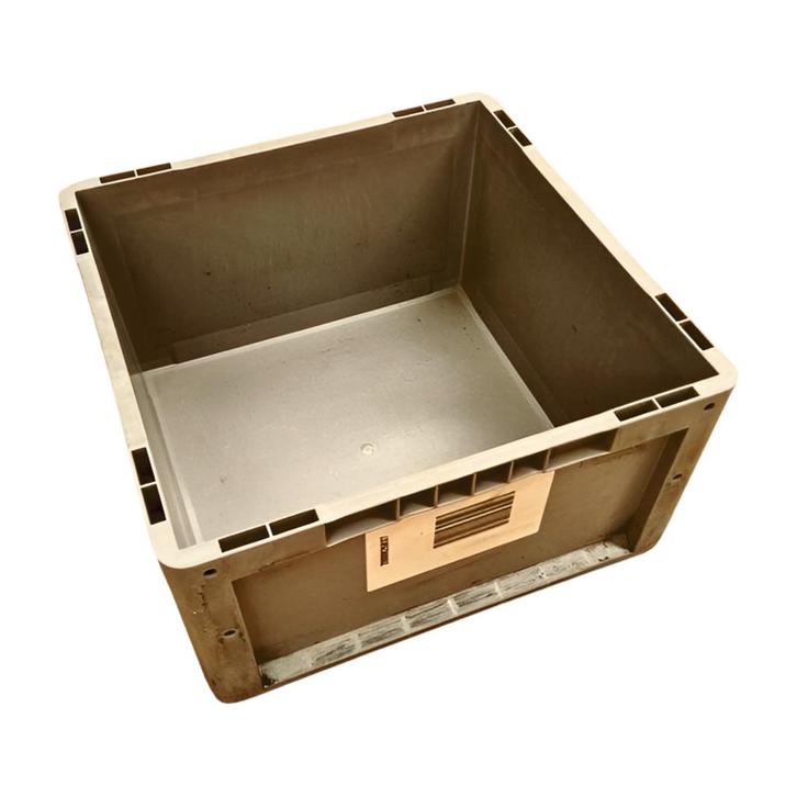 Kunststof stapelbak 400x400x220mm vierkant gesloten, Doe-het-zelf en Bouw, Kratten en Dozen, Ophalen of Verzenden
