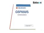 Livret dinstructions Suzuki GSF 650 Bandit 2004-2006