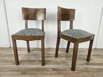 Zitgroep (3) - Art Deco-set van stoelen met kruk -