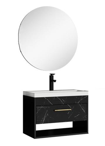Badplaats Badkamermeubel Set Salcedo 60 cm - Zwart Marmer beschikbaar voor biedingen