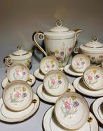 Chapus Frères-Limoges - Koffie- en theeservies (26) - 24K, Antiek en Kunst