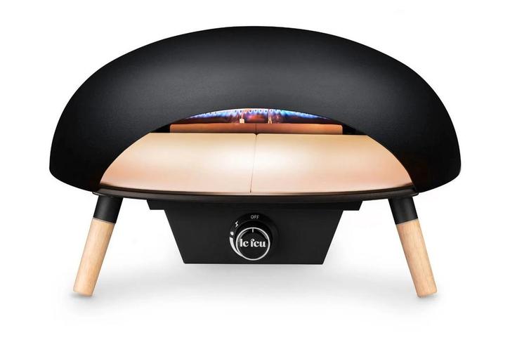 2dekans | Le Feu Turtle 3.0 Gas Pizzaoven – Zwart – Ø52 cm –, Elektronische apparatuur, Ovens, Ophalen of Verzenden