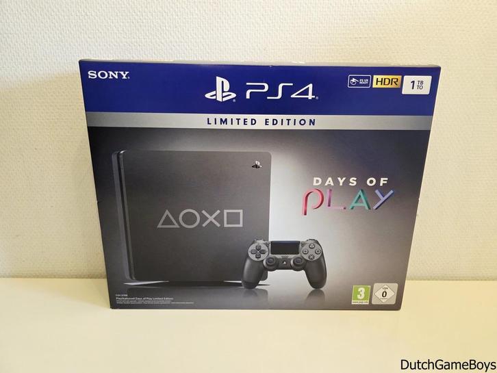 Playstation 4 / PS4 - Console - 1TB - Days Of Play - Limited, Games en Spelcomputers, Spelcomputers | Sony PlayStation 4, Gebruikt