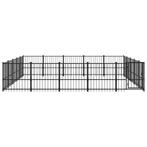 Hondenkennel voor buiten 23,52 m² staal, Dieren en Toebehoren, Hondenhokken, Verzenden, Nieuw