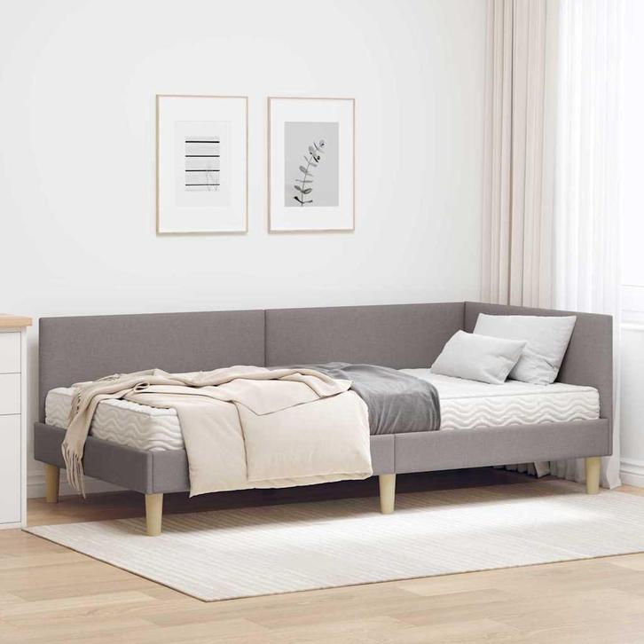 vidaXL Hoekbedframe met Matras Anders met hoofdeinde 2 pcs, Huis en Inrichting, Slaapkamer | Bedden, Nieuw, Verzenden