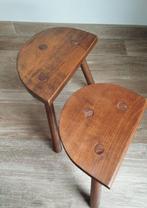 Tabouret (2) - de traite. - Bois rustique