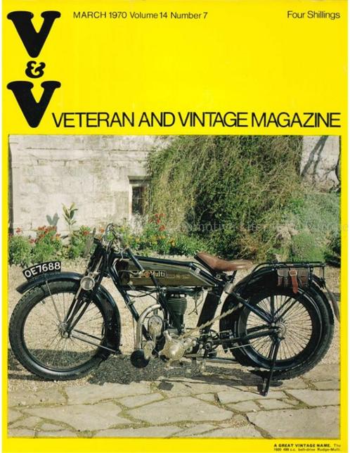 1970 VETERAN AND VINTAGE MAGAZINE 7 ENGELS, Autos : Divers, Modes d'emploi & Notices d'utilisation, Enlèvement ou Envoi