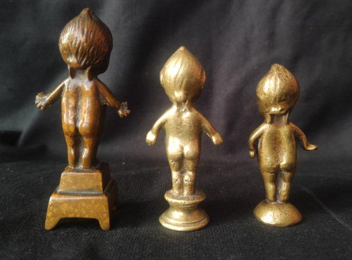 AfterRose ONeill - Statue, Lotto di 3 statuette Kewpie -, Antiquités & Art, Curiosités & Brocante