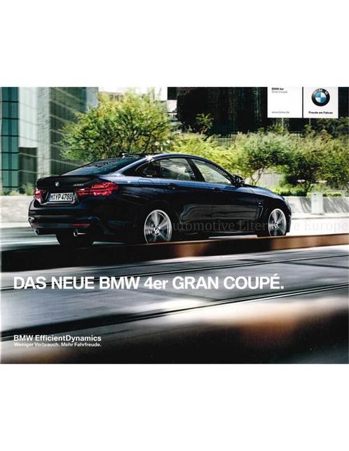 2014 BMW 4 SERIE GRAN COUPÉ BROCHURE DUITS, Boeken, Auto's | Folders en Tijdschriften