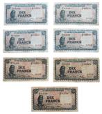 Belgisch-Congo. - 7 x 10 Francs 1957 en 1958 - Pick 30