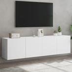 vidaXL Tv-meubels 2 st wandgemonteerd 80x30x41 cm wit, Verzenden, Nieuw