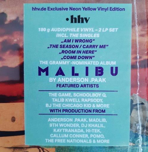 Anderson .Paak - Malibu - Neon yellow records - Limited to, Cd's en Dvd's, Vinyl Singles