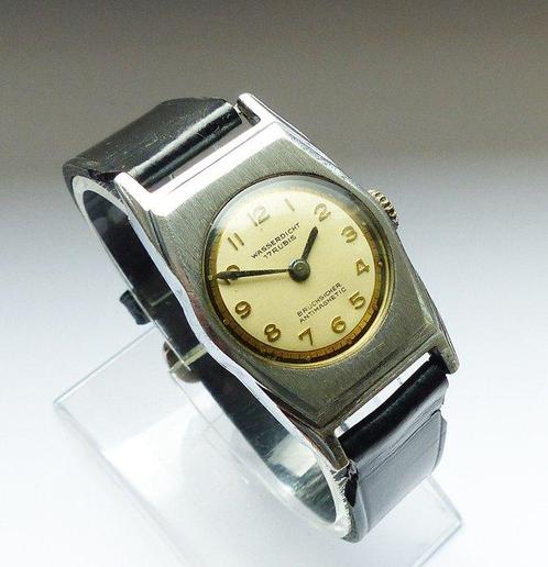 Hanhart - Classic Art-deco 17Rubis - Zonder Minimumprijs -, Handtassen en Accessoires, Horloges | Heren