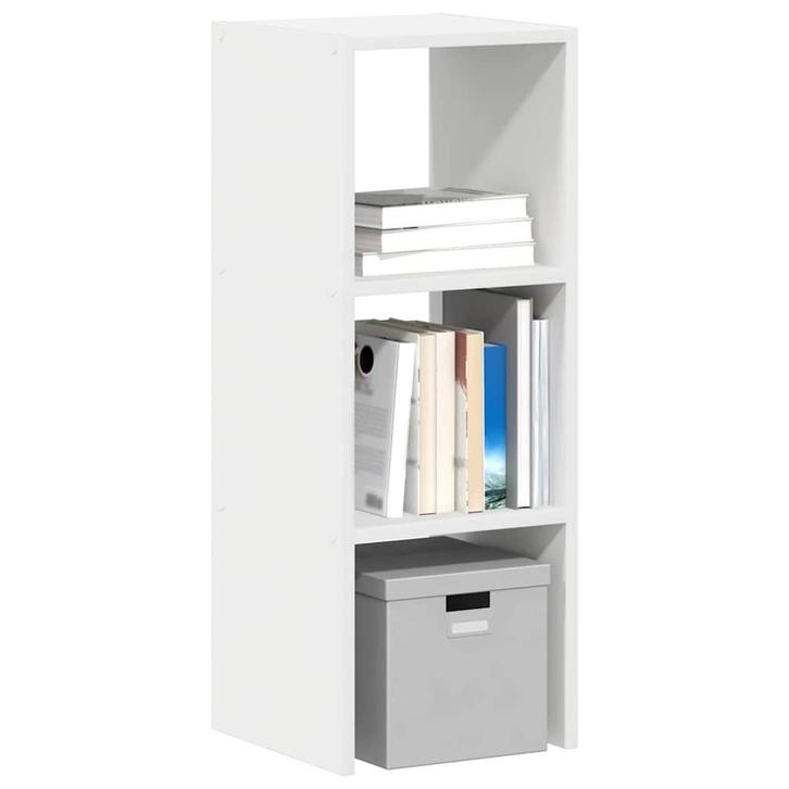 vidaXL Boekenkast stapelbaar 30x30x80 cm bewerkt hout wit, Huis en Inrichting, Kasten | Overige, Nieuw, Verzenden