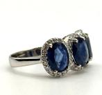 Bague déternité - 18 carats Or blanc - 5.65ct. tw. Saphir -