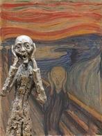 after E. Munch - Beeld, Bronze: The Scream 38cm - 38 cm -, Antiek en Kunst