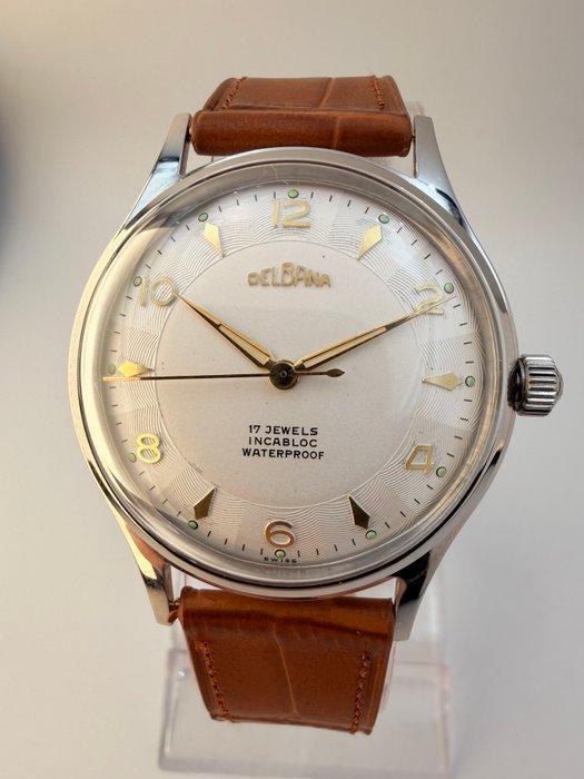 Delbana - 17 jewels Jumbo - Zonder minimumprijs - 156026 -, Handtassen en Accessoires, Horloges | Heren
