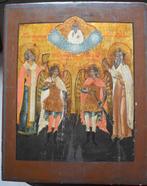 Icône - Archanges Michel et Gabriel avec les saints Nicolas, Antiek en Kunst, Kunst | Niet-Westerse kunst