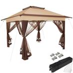 tectake Tuinpaviljoen Carabobo opvouwbaar 3,64x3,64x2,94m -, Verzenden, Nieuw