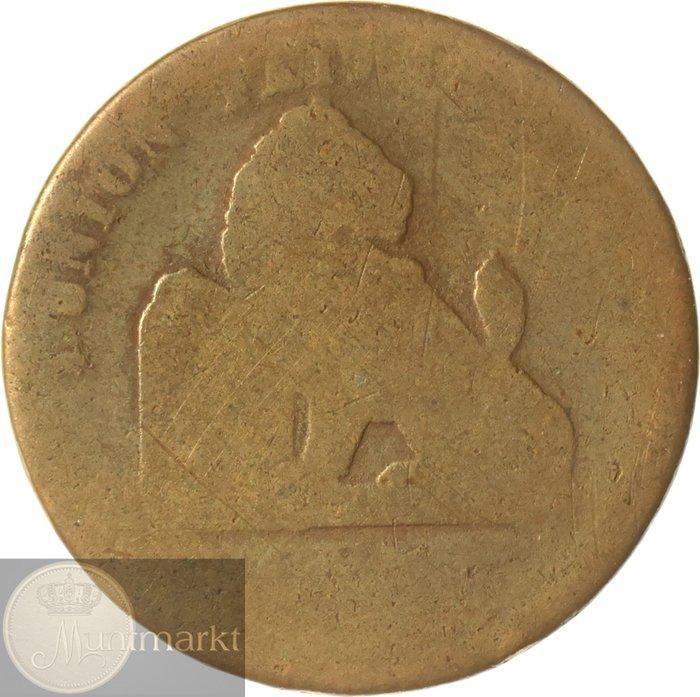 België. Leopold I. Misslag 2 Centimes z.j. (Fr.) incuus, Postzegels en Munten, Munten | Europa | Niet-Euromunten
