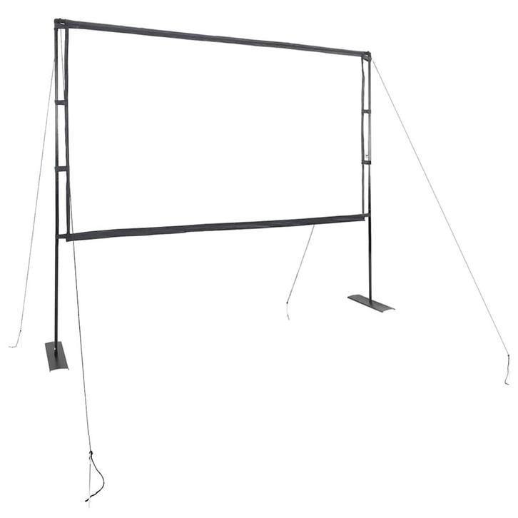 vidaXL Projectiescherm met standaards 108 inch 16:9, Audio, Tv en Foto, Beamers, Nieuw, Verzenden