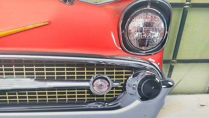 Wanddecoratie - voorfront cadillac, Antiek en Kunst, Kunst | Designobjecten