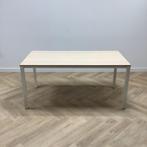 VEPA kantinetafel, (bxd) 160x80 cm, midden-eiken - wit, Gebruikt, Bureau