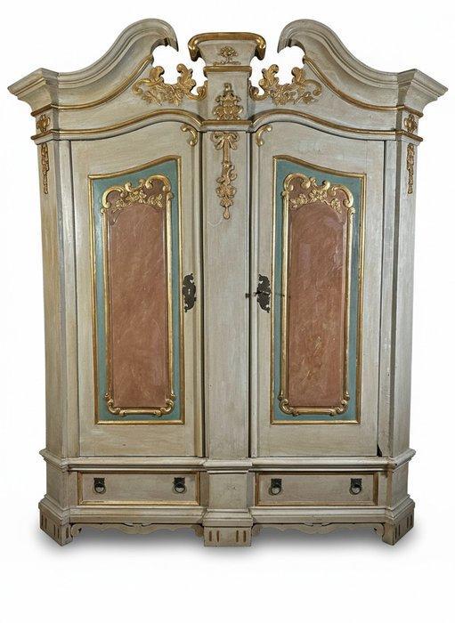 Kleerkast - Polychroom hout - Kledingkast, Antiquités & Art, Antiquités | Meubles | Chaises & Canapés