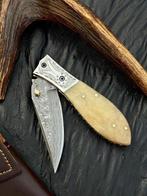 Keukenmes - Premium Damascus vouwbare zakmes – Natuurlijk, Antiek en Kunst
