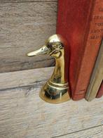 Boekensteunen (2) - Gegoten messing - Eendenkoppen / Torso, Antiek en Kunst