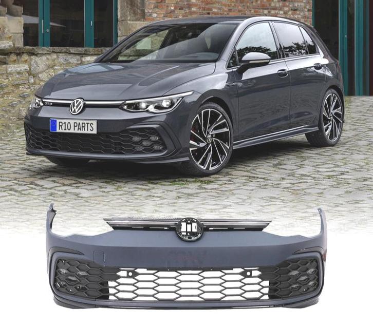 PARE-CHOCS AVANT VOLKSWAGEN VW GOLF 8 19-24 LOOK GTD, Auto-onderdelen, Carrosserie, Verzenden