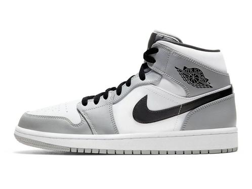 Air Jordan 1 Mid Light Smoke Grey - Maat 42.5 EU, Kleding | Heren, Schoenen, Ophalen of Verzenden