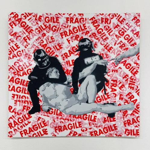 Sinao (1981) - Adams Riot [100% handmade], Antiek en Kunst, Kunst | Schilderijen | Modern