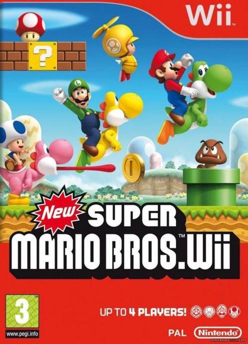 New Super Mario Bros Wii (Wii Games) (Nintendo Wii), Games en Spelcomputers, Games | Nintendo Wii, Zo goed als nieuw, Ophalen of Verzenden