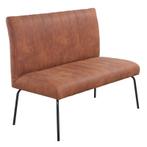 Horeca Bank | THEMIS | Microvezel/Metaal | Cognac | Zwarte, Zakelijke goederen, Verzenden, Nieuw in verpakking