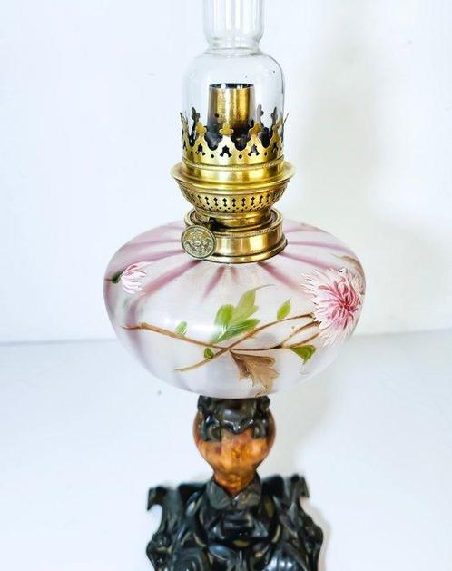 Kosmos Brenner - Petroleumlamp - Glas, Metaal, Antiek en Kunst, Curiosa en Brocante