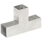 vidaXL Paalverbinding T-vorm 71x71 mm gegalvaniseerd metaal, Tuin en Terras, Palen, Balken en Planken, Verzenden, Nieuw