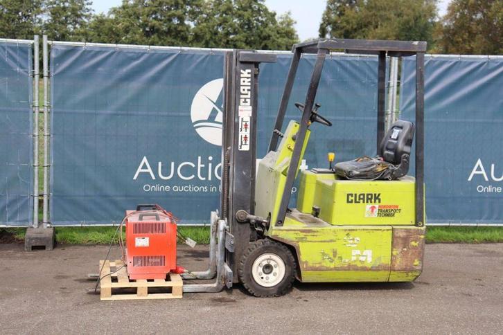 Veiling: Heftruck Clark TM-10 Elektrisch 1000kg 2.78m 1969, Zakelijke goederen, Machines en Bouw | Heftrucks en Intern transport