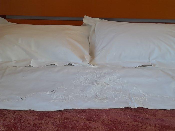 artigianale - Laken (3) - 275 cm - 225 cm, Antiek en Kunst, Antiek | Tapijten, Tafelkleden en Textiel