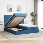 vidaXL Bed poef met matrassen en leds 200x200 cm fluweel, Huis en Inrichting, Verzenden, Nieuw