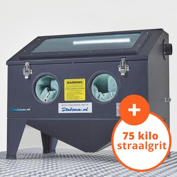 Datona Straalcabine - 175 liter + Straalmiddel - Datona -, Doe-het-zelf en Bouw, Gereedschap | Overige machines, Ophalen of Verzenden