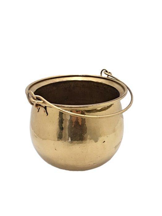 Bloempot - Messing - De Pooter, Antiek en Kunst, Curiosa en Brocante