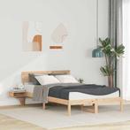 vidaXL Bedframe met nachttafels Bruin Massief grenenhout, Huis en Inrichting, Verzenden, Nieuw