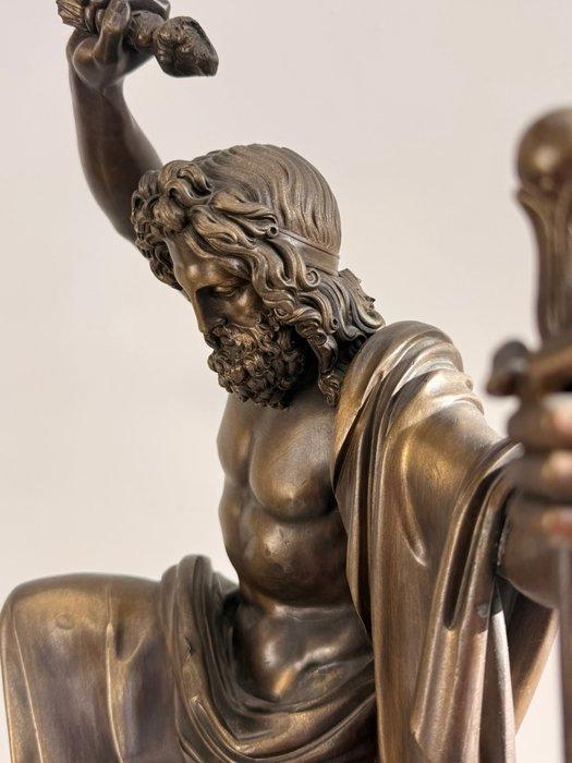 Beeld, Zeus (Jupiter) met bliksemschicht en scepter – op, Antiek en Kunst, Antiek | Keramiek en Aardewerk